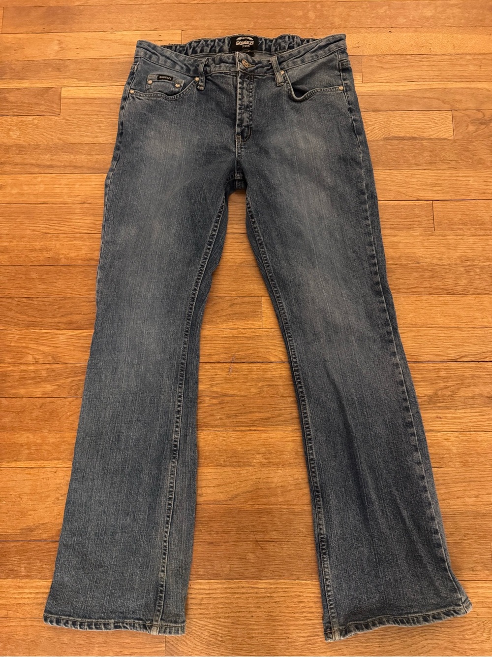Squeeze Jeans Women's Blue Bootcut Jeans - Size 11/12
 b48